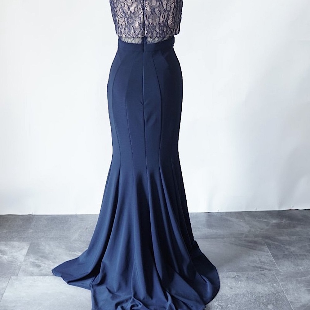 Betsy & Adam Lace Mermaid Dress - Picture 8 of 8